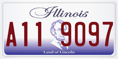 IL license plate A119097