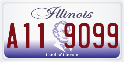 IL license plate A119099