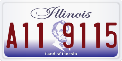 IL license plate A119115