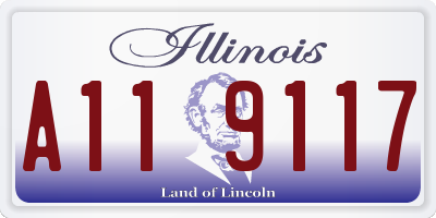 IL license plate A119117