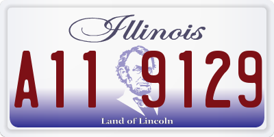 IL license plate A119129