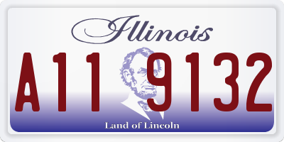 IL license plate A119132