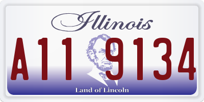 IL license plate A119134
