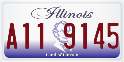 IL license plate A119145