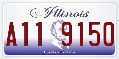 IL license plate A119150