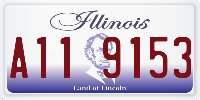IL license plate A119153