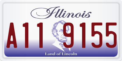 IL license plate A119155