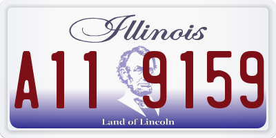 IL license plate A119159