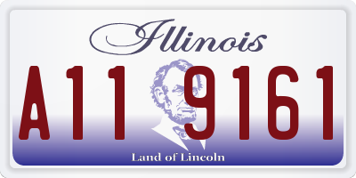 IL license plate A119161