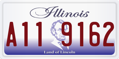 IL license plate A119162