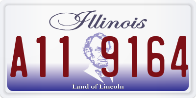 IL license plate A119164