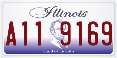 IL license plate A119169