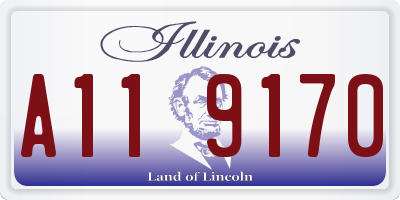 IL license plate A119170