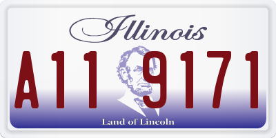IL license plate A119171