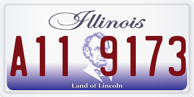 IL license plate A119173