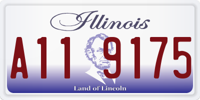 IL license plate A119175