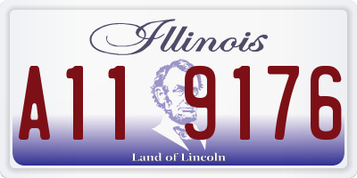 IL license plate A119176