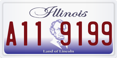 IL license plate A119199