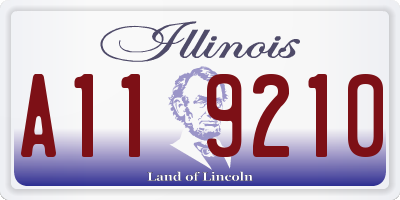 IL license plate A119210