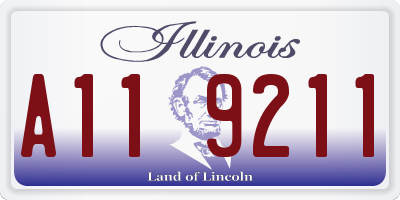 IL license plate A119211