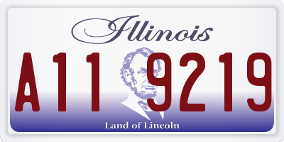 IL license plate A119219
