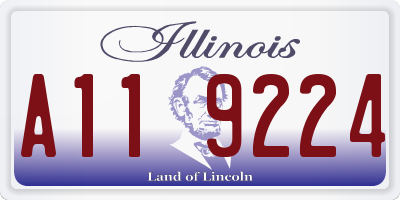 IL license plate A119224