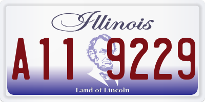 IL license plate A119229