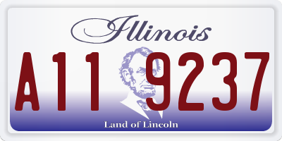 IL license plate A119237