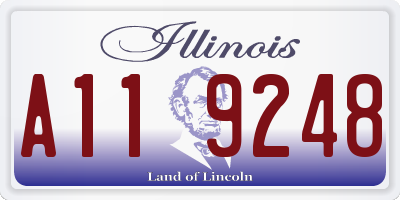 IL license plate A119248