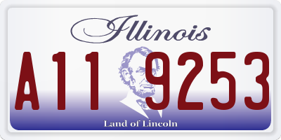 IL license plate A119253