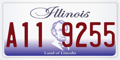 IL license plate A119255