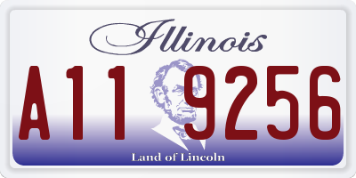 IL license plate A119256