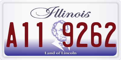 IL license plate A119262