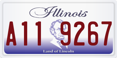IL license plate A119267