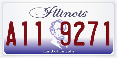 IL license plate A119271