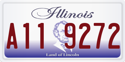 IL license plate A119272
