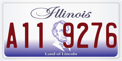 IL license plate A119276