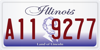 IL license plate A119277