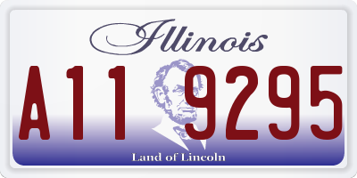 IL license plate A119295