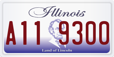 IL license plate A119300