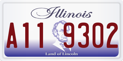 IL license plate A119302