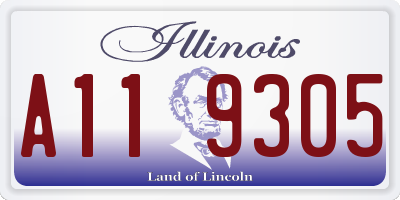 IL license plate A119305