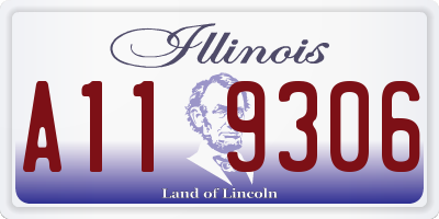 IL license plate A119306