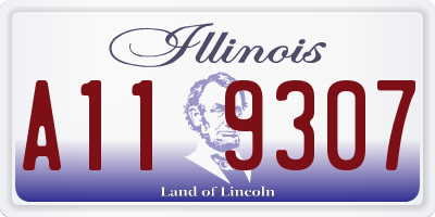 IL license plate A119307