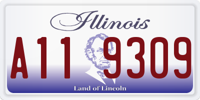 IL license plate A119309