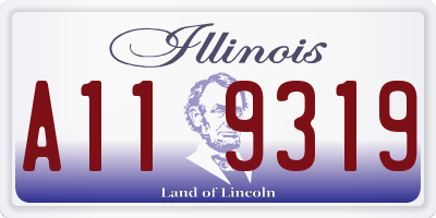 IL license plate A119319