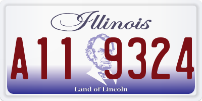 IL license plate A119324