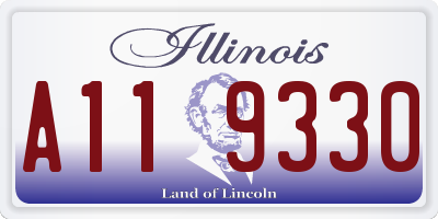 IL license plate A119330
