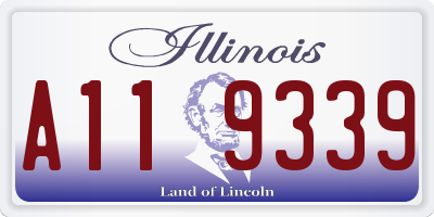 IL license plate A119339