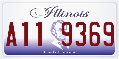 IL license plate A119369